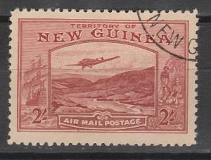 NEW GUINEA 1939 BULOLO AIRMAIL 2/- USED