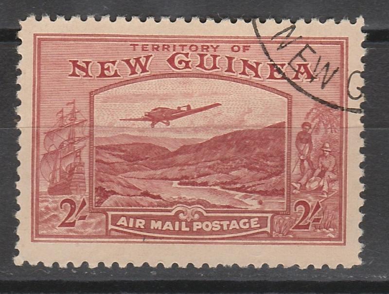 NEW GUINEA 1939 BULOLO AIRMAIL 2/- USED