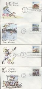 #2434-37 Traditional Mail Wilson FDC Set