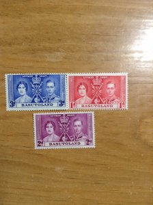 Basutoland  #  15-17  MNH  (Coronation)