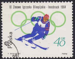 Poland 1200 Olympic Downhill Skiing 1964