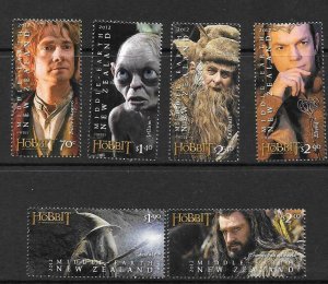 NEW ZEALAND SG3405/10 2012 THE HOBBIT MNH