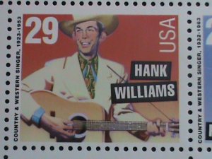 ​UNITED STATES-1993 SC#2771-4  AMERICAN MUSICIANS -MNH FULL SHEET VERY FINE