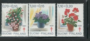 FINLAND 1981 RED CROSS #B224-B226 MNH