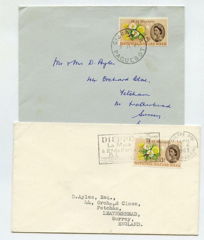 Modern GB Stamps Used Abroad x 14 Covers. Inc Obliterated Wildings, Dues etc