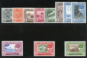 Malaya - Malacca 1960 Pictorials set complete superb MNH. SG 50-60. Sc 56-66.