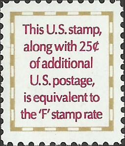 # 2521 MINT NEVER HINGED MAKE-UP STAMP    