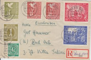 GERMANY Alliiert Gemeinschaft [1947] MiNr 0965-66 ( Brief ) [01] und 2x 0951,...