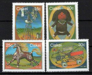 South Africa Ciskei 110-113 MNH Toys Games Dolls Horses ZAYIX 0424S0054M