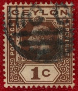 CEYLON Sc 200 USED - 1920 1c King George V - See Desc