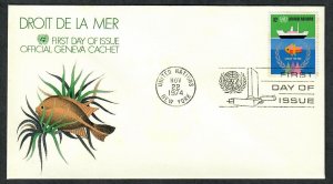 United Nations New York #254 Law of the Sea unaddressed FDC