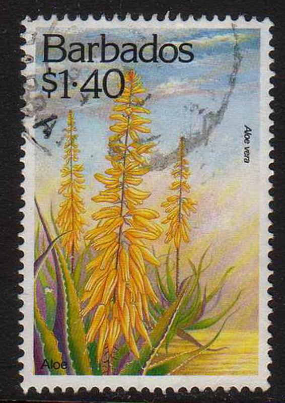 Barbados - #836 - used  Flowers