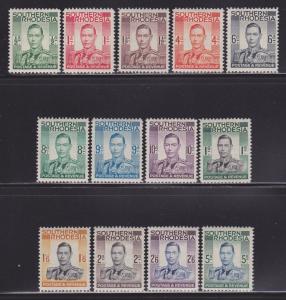Southern Rhodesia 42-54 VF-MLH set nice colors cv $ 58 ! see pic !