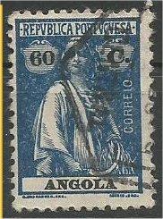 ANGOLA, 1922, used 60c Ceres Scott 149