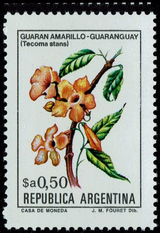 Argentina #1434  MNH - 50c Flower  (1983)