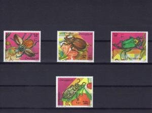 Somalia 1998 INSECTS BEETLES set 4 values Perforated Mint (NH)