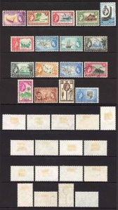 Solomon Is SG82/96 QEII 1956-63 Set of 17 Used