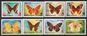 CUBA 2013 - Butterflies - MNH Set