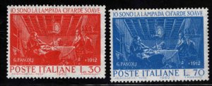 Italy Scott 849-850 MH* stamp set