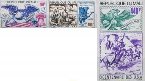 192743 MNH MALI 1976 200 ANIVERSARIO DE LA INDEPENDENCIA DE LOS ESTADOS UNIDOS