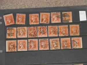 Australia- Victoria, Scott# 169, 20 used with different cancels