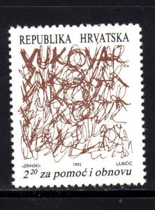 CROATIA #RA32  1992  VUKOVAN REFUGEES FUND       MINT  VF NH  O.G