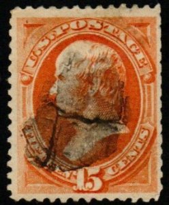 SC# 189 - (15c) - 15c - Webster, red orange, perf 12 - USED single.