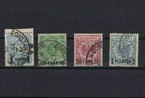 GERMAN COLONIES TURKISH EMPIRE USED STAMPS   REF 4837