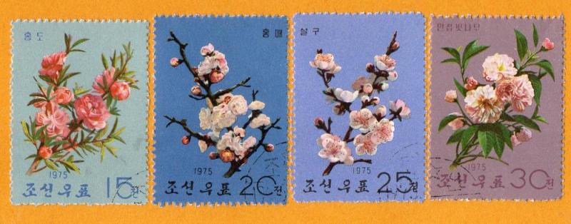 North Korea Blossoms of Flowering Trees1975 Used