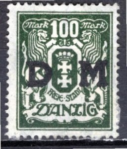 Danzig; 1922: Sc. # O37: MHH Single Stamp