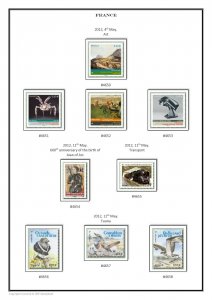 France 1849-2020 PDF PDF(DIGITAL) STAMP ALBUM PAGES