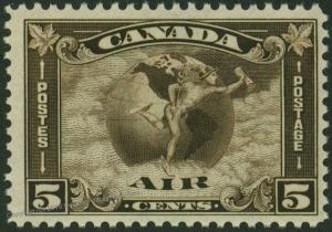 Canada Airmail Scott C2 MNH 5 Cents Mercury and Globe 50668