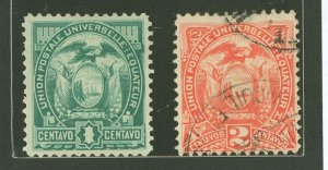 Ecuador #19-20 Unused Multiple