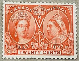 CANADA #59 - 1897 - 20 cent Queen Victoria Jubilee issue,  No Gum