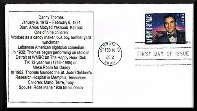 FDC Danny Thomas All New 2012