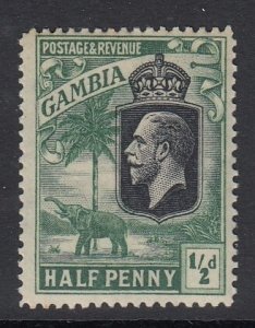 Gambia 102 KGV Elephant ½d mnh
