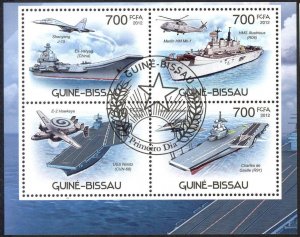 Guinea Bissau 2012 Aviation Ships Sheet Used / CTO