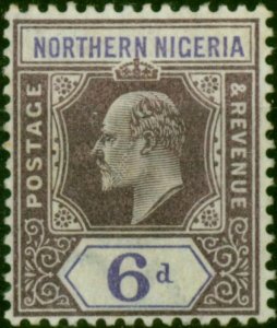 Northern Nigeria 1902 6d Dull Purple & Violet SG15 Fine LMM