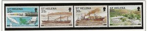 thematic ships St Helena 1999 Cable & Wireless set of 4 sg.795-8  MNH,