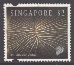 Malaya Singapore Scott 683, 1994 Marine Life $2 used