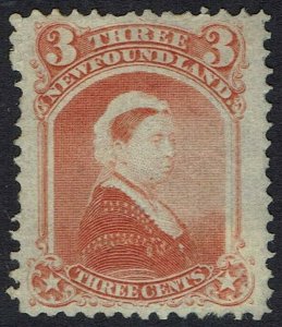 NEWFOUNDLAND 1868 QV 3C 