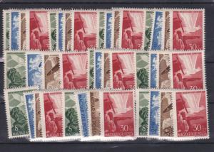 Hungary # B140-143, Aviators, Wholesale lot of Ten Sets, NH, 15% Cat.