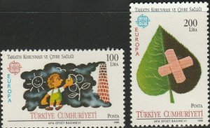 Turkey, #2345-2346  Unused From 1986