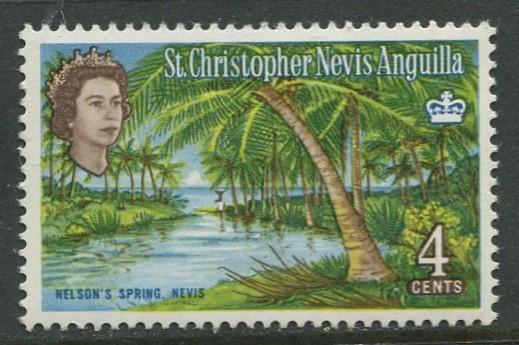 St. KITTS-NEVIS-Scott 149 - QEII - Definitives-1963- MVLH - Single 4c Stamp