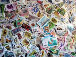 No DD British Africa Stamp Collection - 1,000 Different Stamps