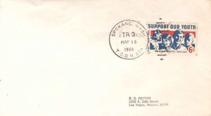 United States U.S. R.P.O.'s T.C.G.N. Sta. Spokane, Wash. 1968 906.5-A-5  Phil...