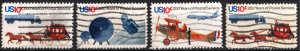 SC#1572-75 10¢ Postal Service Bicentennial Singles (1975) Used
