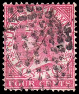 Straits Settlements Scott 11 (1867) Used F, CV $13.50 C