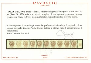 Syracuse Lire 100 Variety Incomplete Print