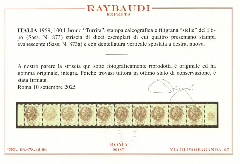 Syracuse Lire 100 Variety Incomplete Print